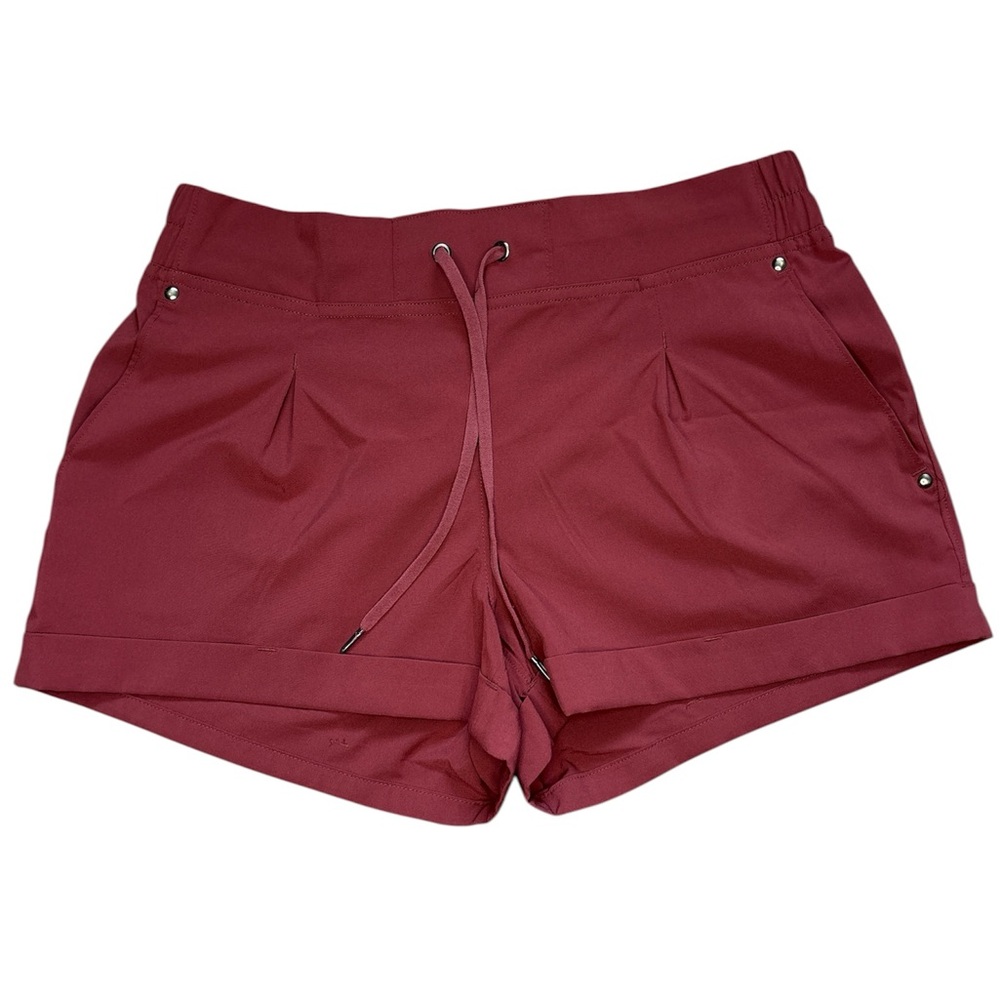 Mondetta High Waist Burgundy Shorts